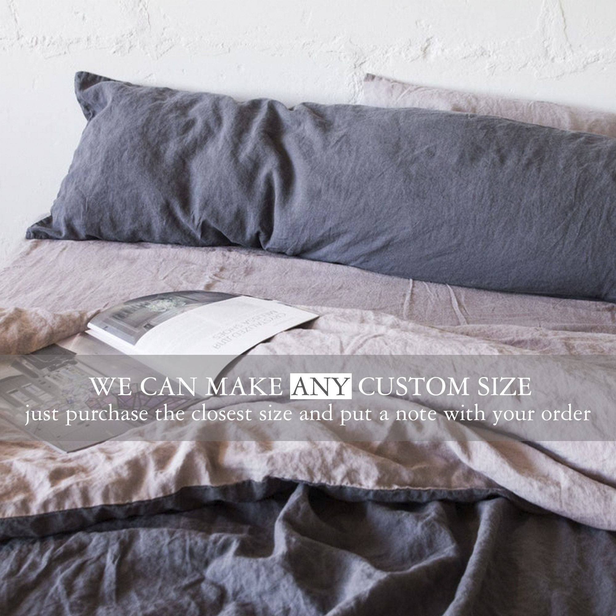 Two Tones Linen Duvet Cover