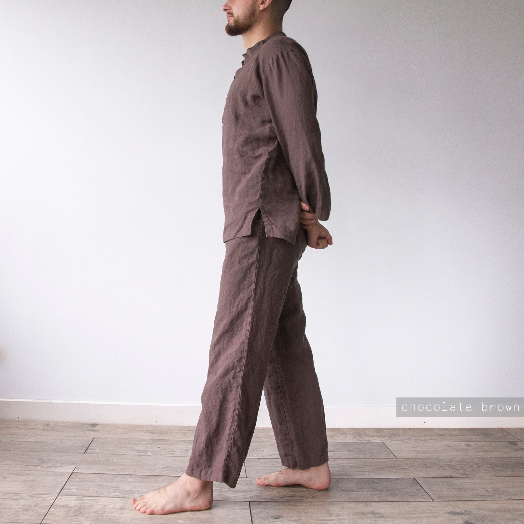 LINEN MEN'S PAJAMAS linen mens pajama pants and linen Etsy