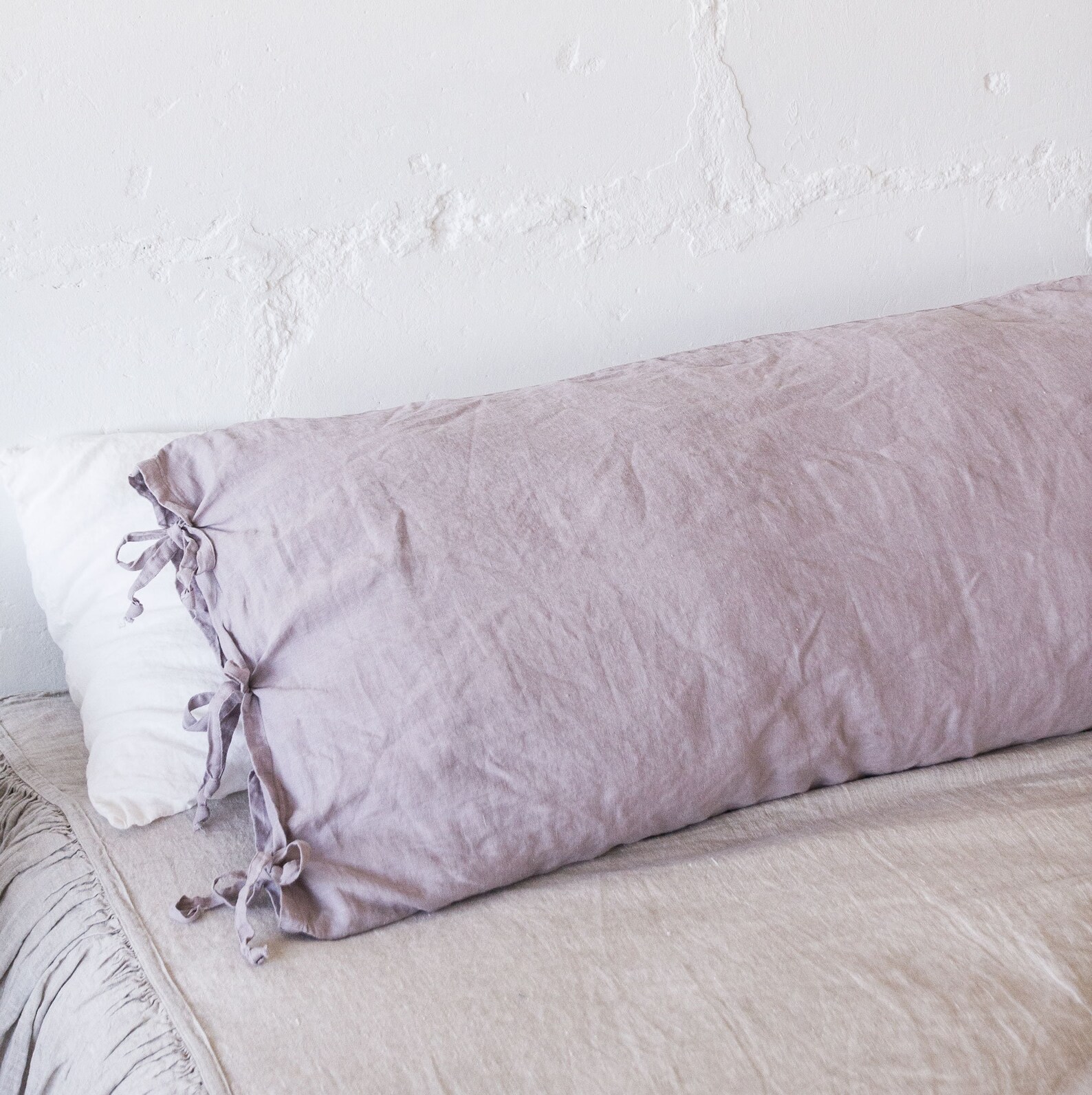 Lumbar Pillow Linen BODY PILLOW COVER Linen Bedding Linen Etsy UK