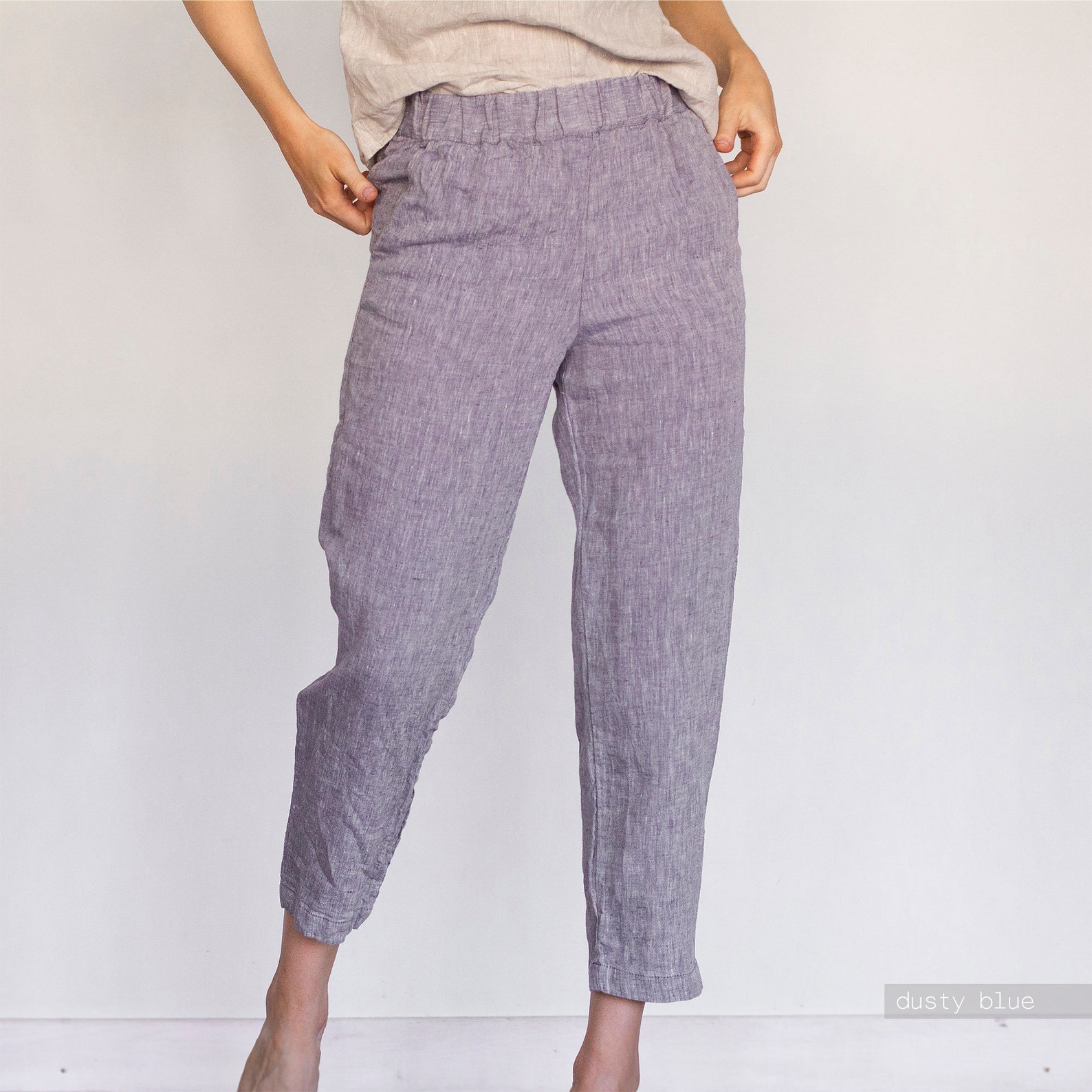 LINEN TROUSERS Linen Pants Plus Size Clothing Plus Size | Etsy