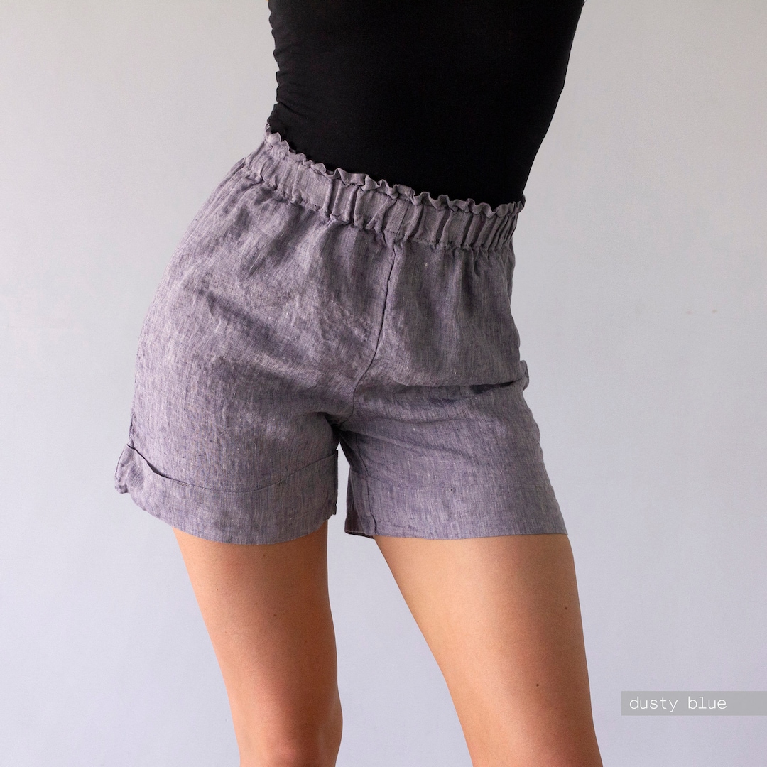 LINEN SHORTS WOMEN, Natural Linen Shorts, Linen Shorts, Womens Linen ...