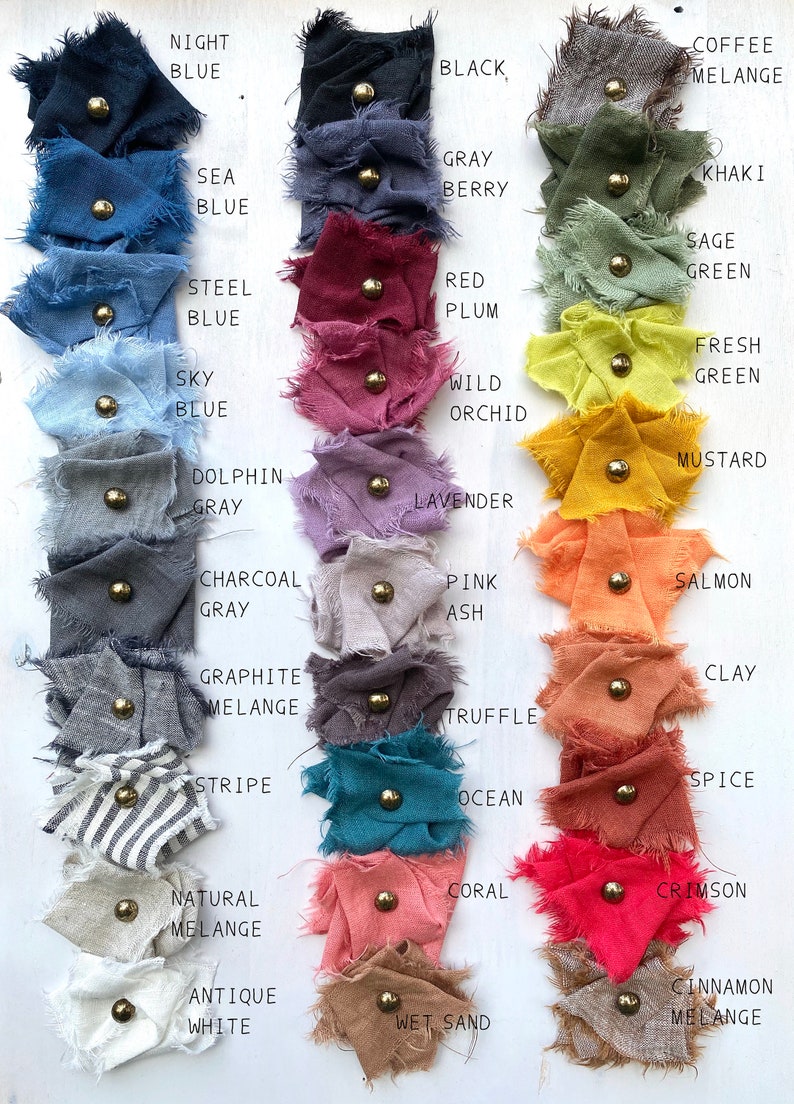 SWATCHES of Len.Ok fabrics FREE SHIPPING See our amazing colors on one palette image 2