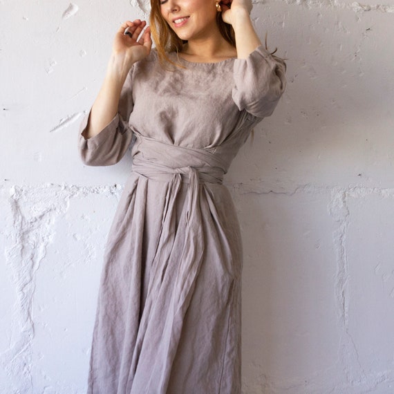YIJIN Womens O-Neck Short Sleeve Maxi Dresses Casual Loose Long Dresses with Pockets