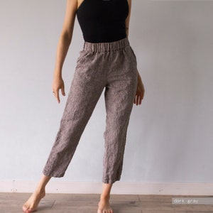 LINEN PANTS women, linen pants, linen pants plus, big and tall linen pants, linen pants image 6