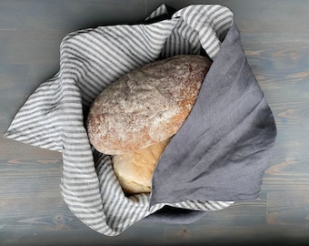 Linen Bento Bag: Reusable Bread & Lunch Bag