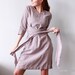 SHORT wedding DRESS, dresses for women, formal dress, maternity dress, plus size dress, boho dress, waist belt dress, pink dress, gray gress 