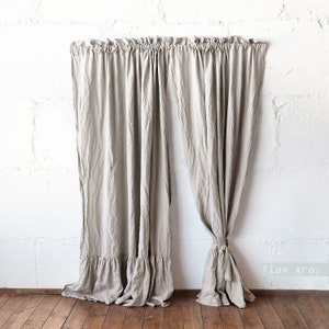 Cortinas de cocina color gris y blanco de 36 pulgadas, juego de cortinas  cortas para ventanas con estampado de hojas, 2 paneles