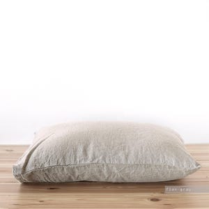 Soft Washed Linen Pillowcase: European Organic Linen, Envelope Closure image 7
