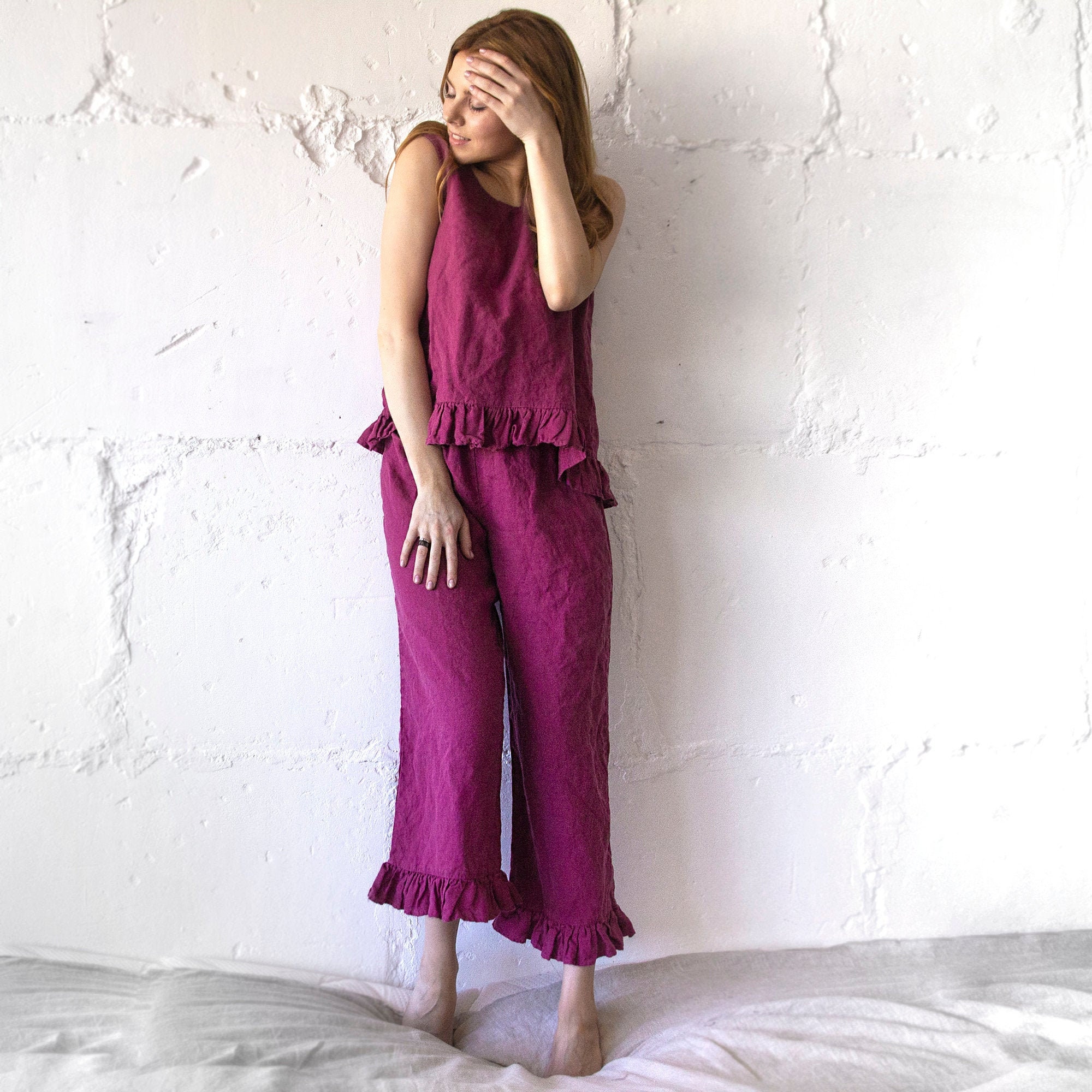 Plus size bridesmaid pajama set Clearance