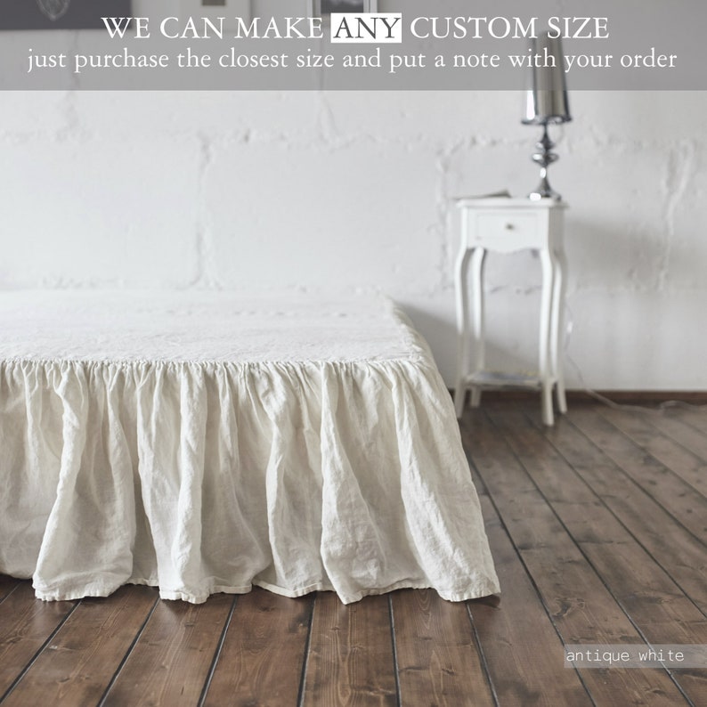 how to make a queen bed skirt
