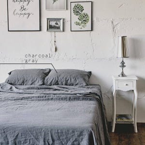 Soft Washed Linen Pillowcase: European Organic Linen, Envelope Closure image 5