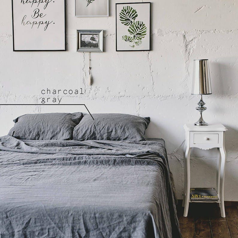 Soft Washed Linen Pillowcase: European Organic Linen, Envelope Closure image 5
