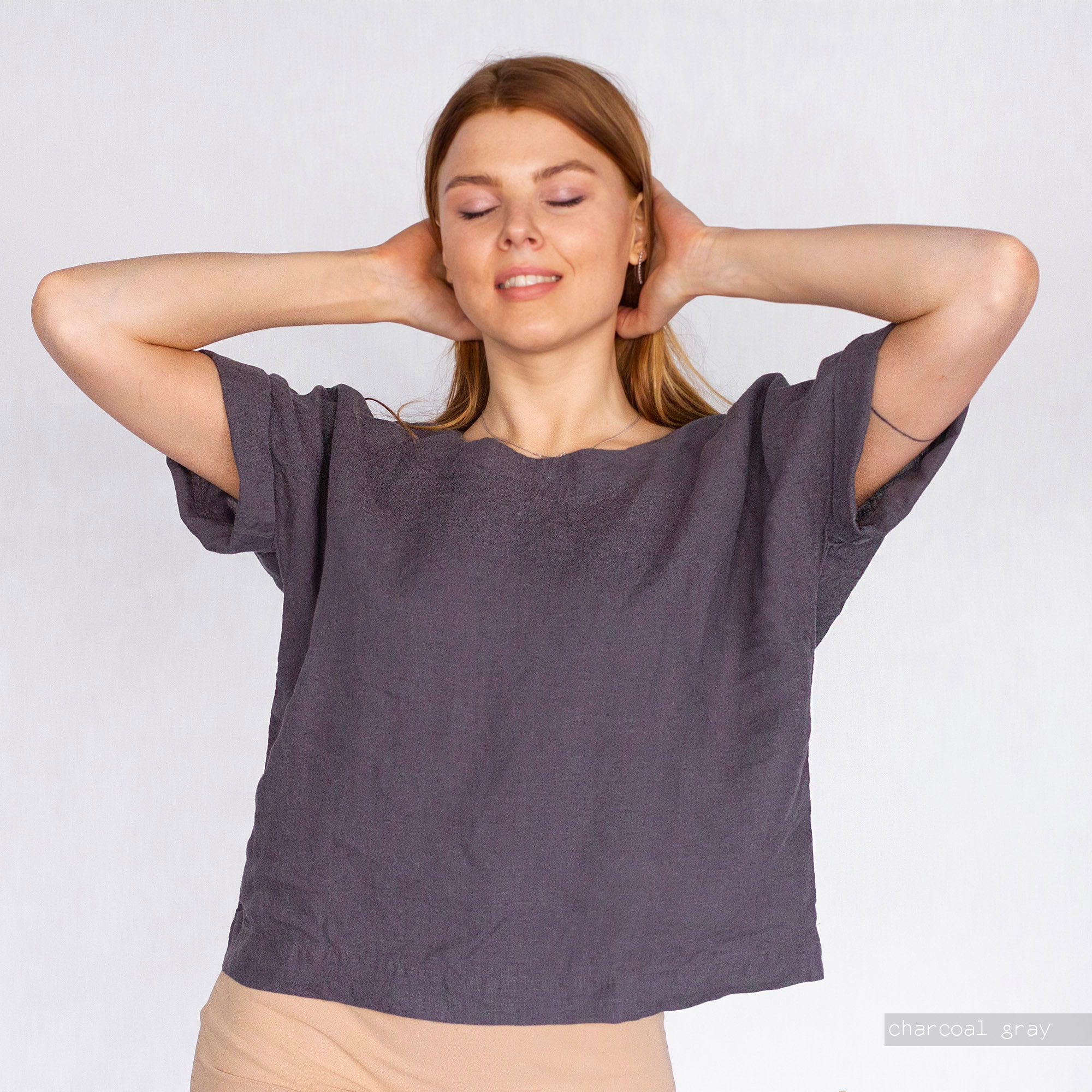 LINEN BLOUSE Linen Top Linen Shirt 