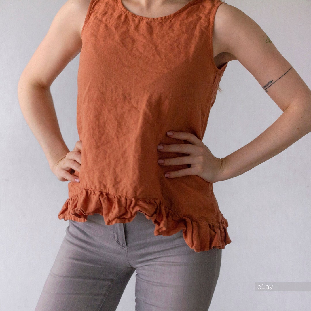 トップス Ron Herman Scallop Coller Sleeveless Top Ron Herman - RonHerman Scallop Coller Sleeveless Topの通販