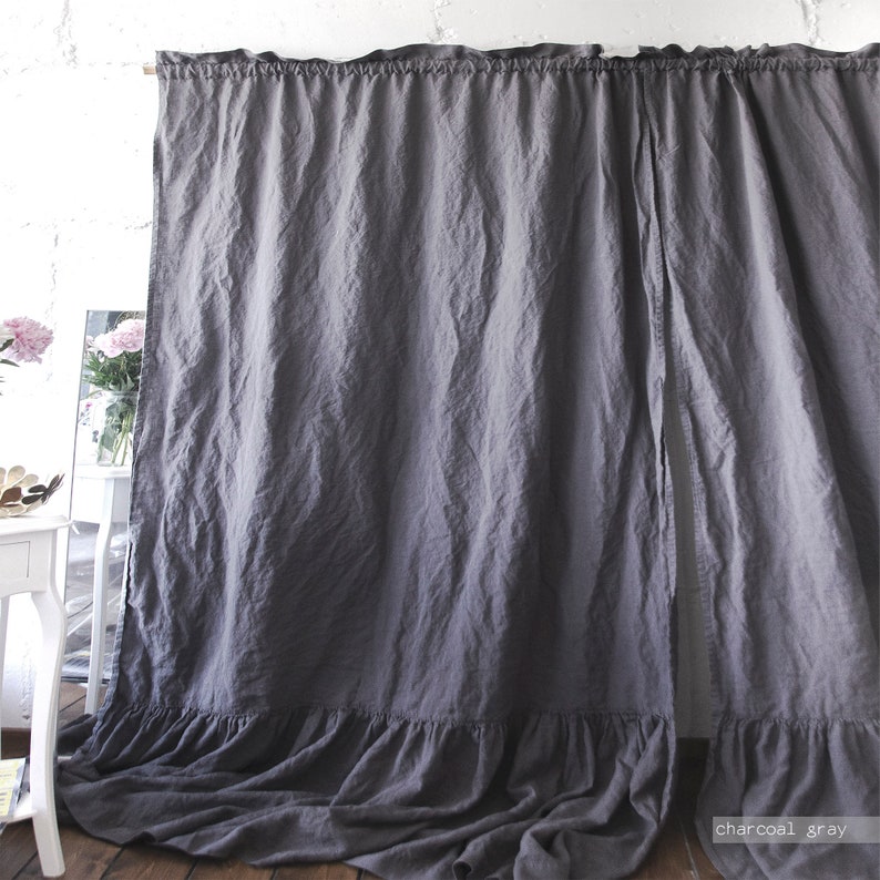 linen curtain panels, CUSTOM CURTAINS, custom curtain panels, custom shower curtain, custom curtains linen curtain panels, custom width image 4