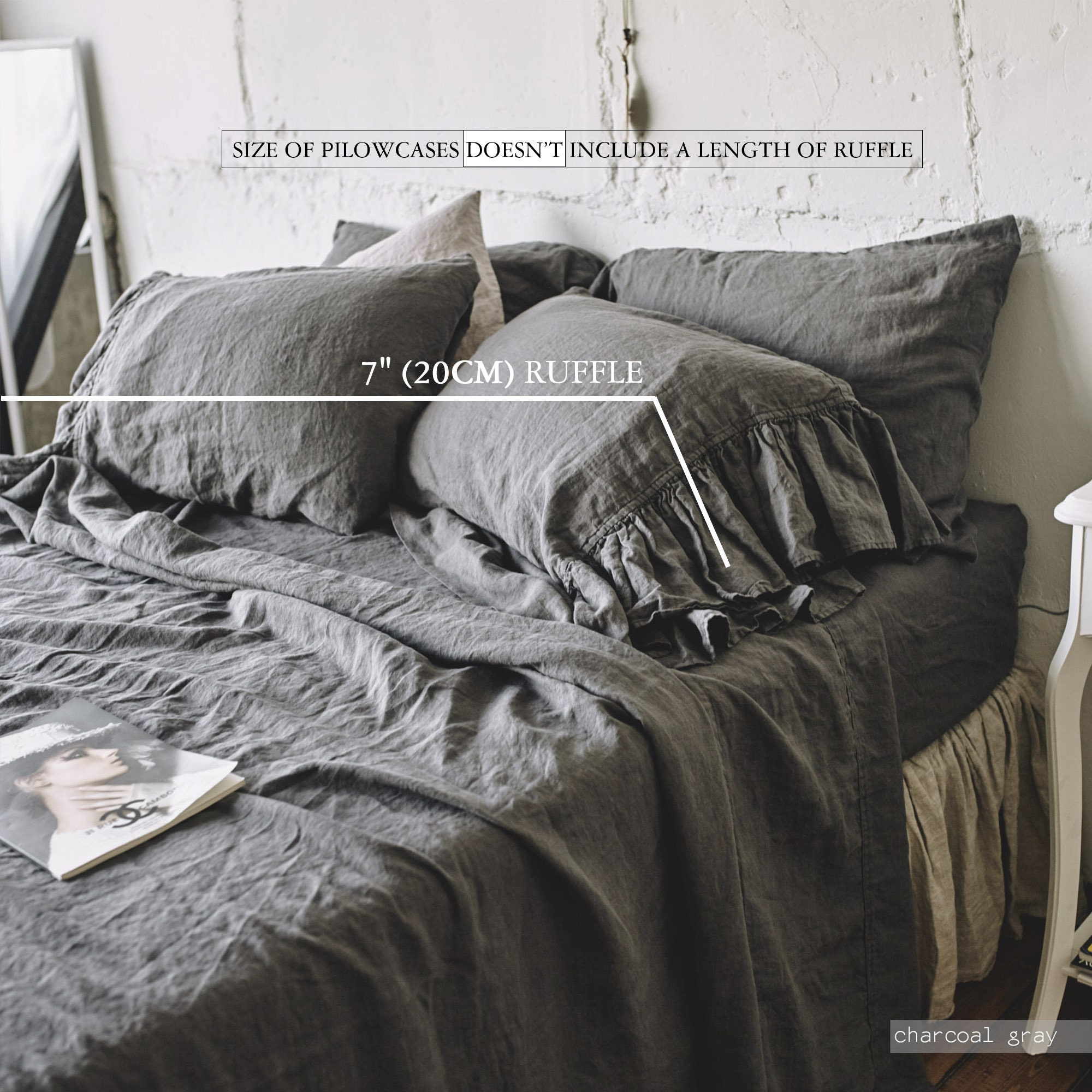 Linen SHEET SET 4pc france linen sheet queen bedding Etsy