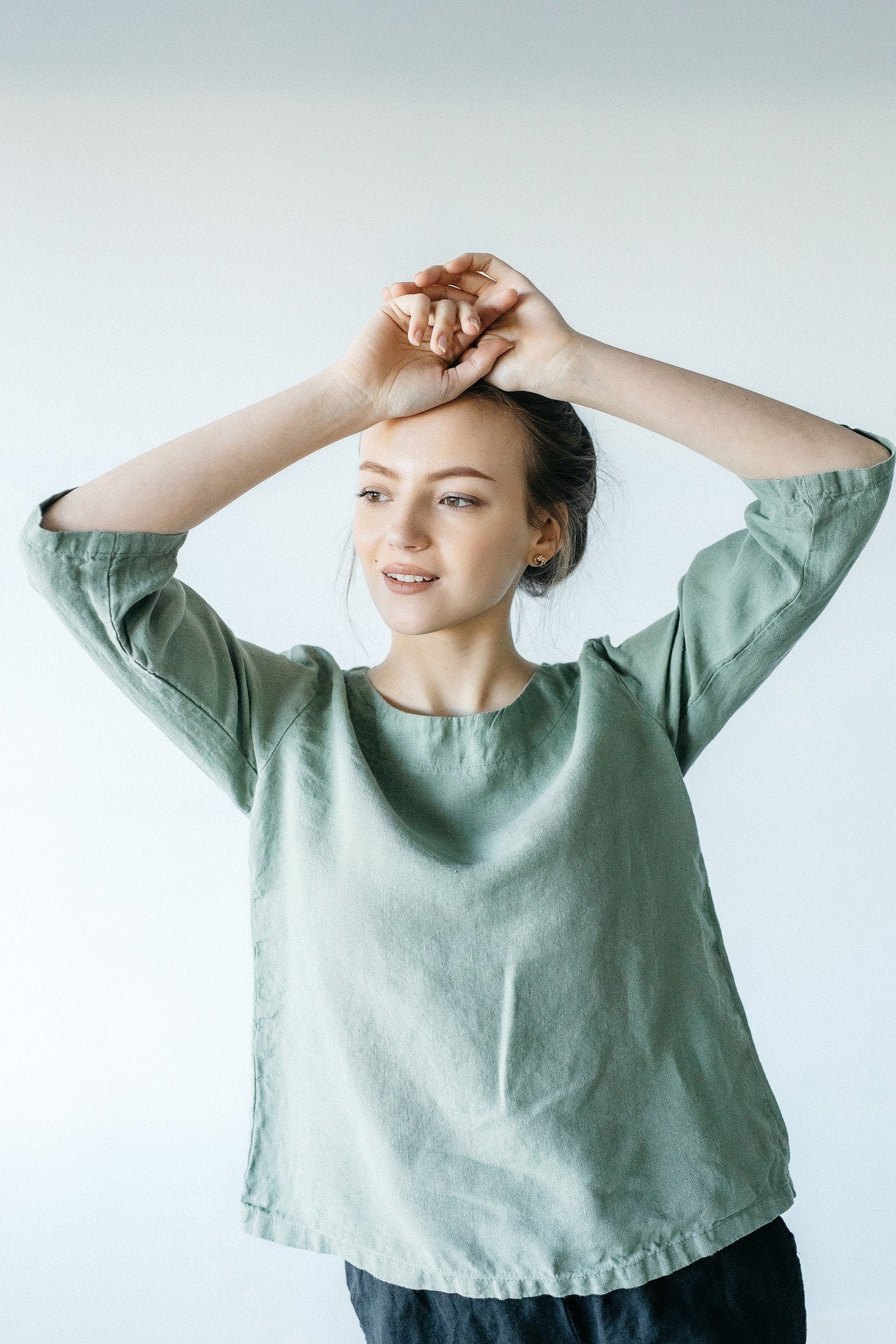 トップス 25ssMAATEE&SONS LINEN L/SLEEVE BOAT TEE 25ssMAATEE&SONS LINEN L/SLEEVE BOAT TEE