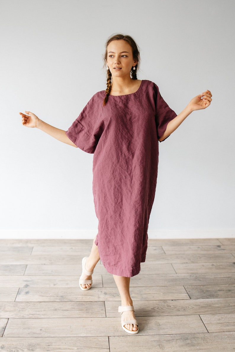 linen tee dress