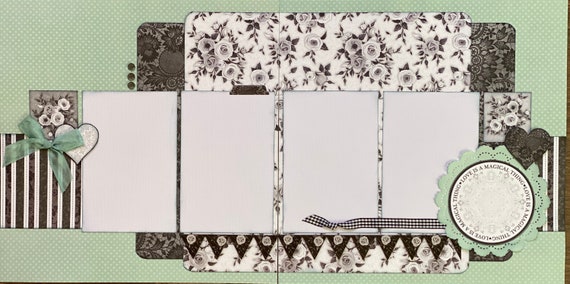 Love is a Magical Thing 2 Page Scrapbooking Layout Kit or Premade Scrapbooking Pages