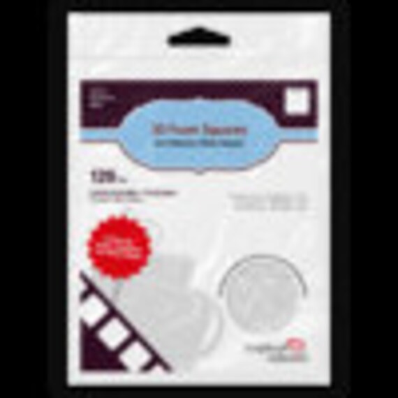 3D Foam Squares - White, Regular Scrapbook Adhesive