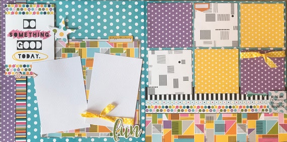 Do Something Good Today - By the Way, I'm Wearing the Smile you Gave Me 2 Page Scrapbooking Layout Kit