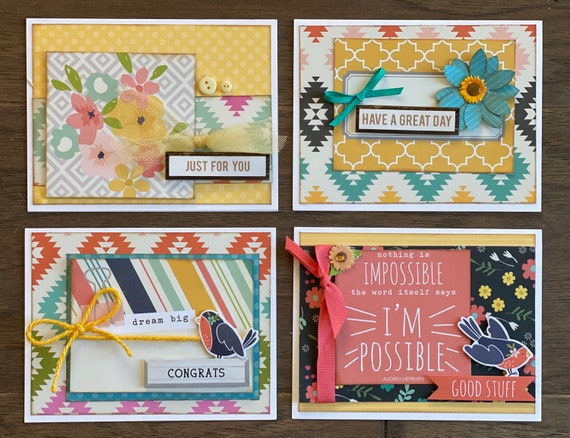 General Greeting Themed Card Kit- 4 pack