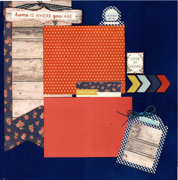Home is Where you are - Homestead / Farm 2 Page Scrapbooking Layout Kit