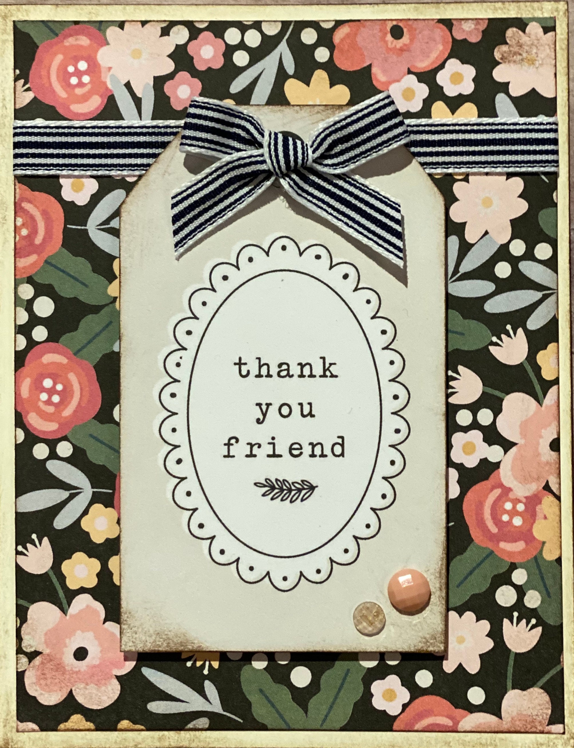 Thank You Friend Themed Card Kit Set 4 pack DIY Card Kit Etsy