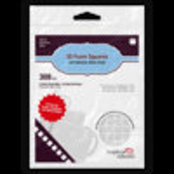 3D Foam Squares - White, Small Scrapbook Adhesive