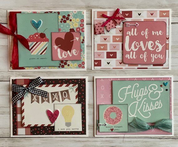 Valentine Themed Card Kit- 4 pack