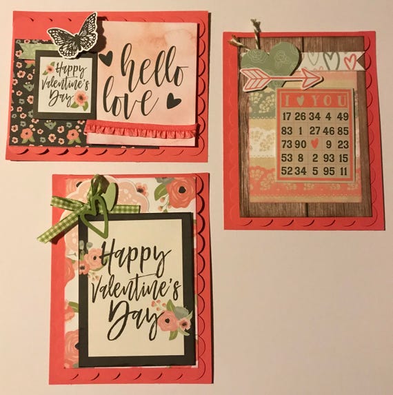 Valentine Themed Card Kit- 3 pack
