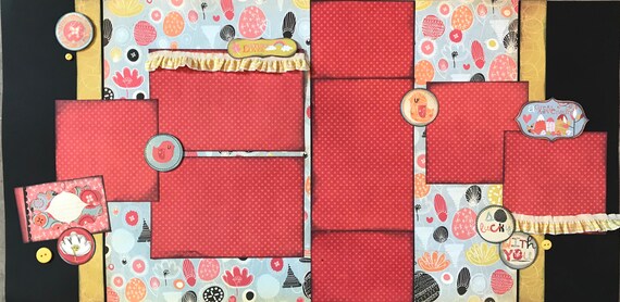 Nature Lover - A Great Adventure 2 page Scrapbooking Layout Kit or Scrapbooking Premade Pages