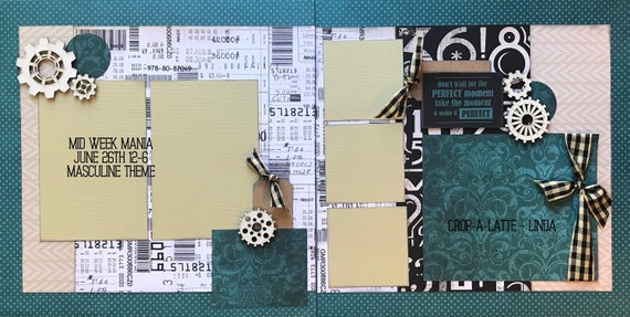 Don't Wait for the Perfect Moment, Take the Moment and Make it Perfect 2 Page Scrapbooking Layout Kit