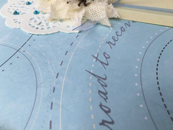 The Road to Recovery / My Journey, 2 Page Scrapbooking Layout Kit