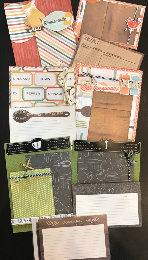 Let's Get Cooking September - 3 - 2 Page 6x8 Scrapbooking Layout Kits