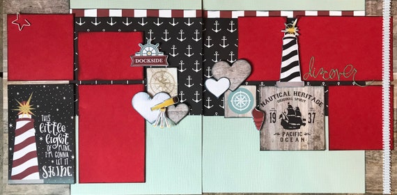 This Little Light of Mine - Discover 2 page scrapbooking layout Kit or Premade Scrapbooking Pages