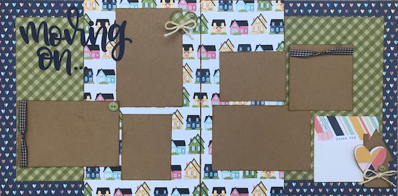 Moving On... Dream Big! 2 page Scrapbooking Layout Kit or Preassembled Scrapbooking Pages