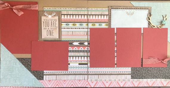 Whatever You Are, Be a Good One 2 Page Scrapbooking Layout Kit or Preassembled Scrapbooking Pages
