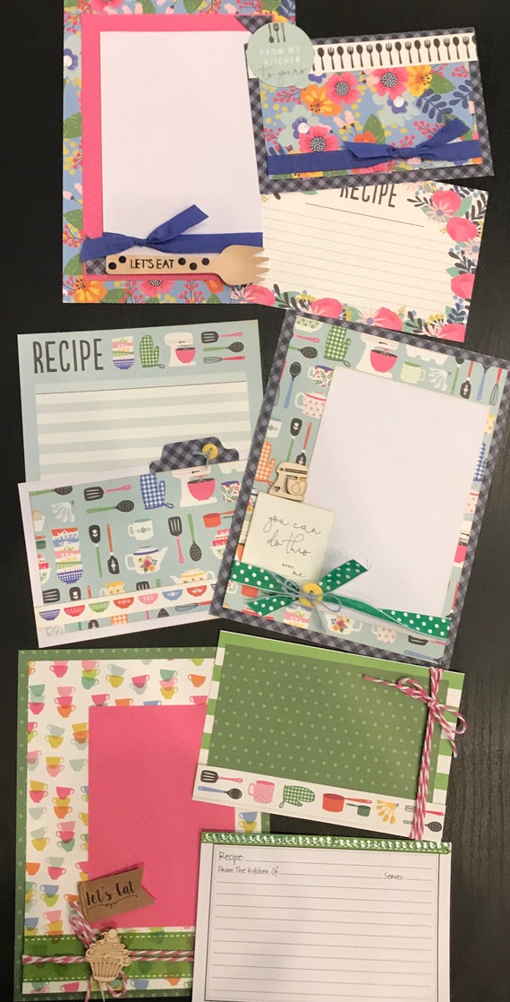 Lets Get Cooking November - 3 - 2 Page Scrapbooking Layout Kits