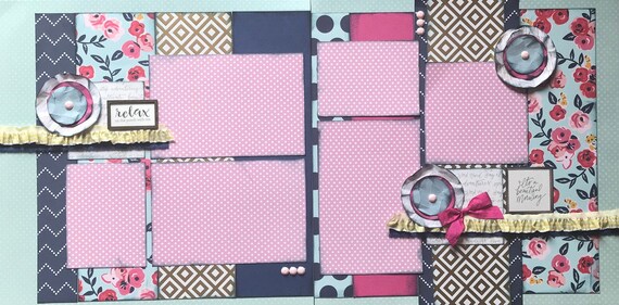 Relax on the Porch with Me, It's a Beautiful Morning 2 page Scrapbooking Layout Kit or Premade Pages
