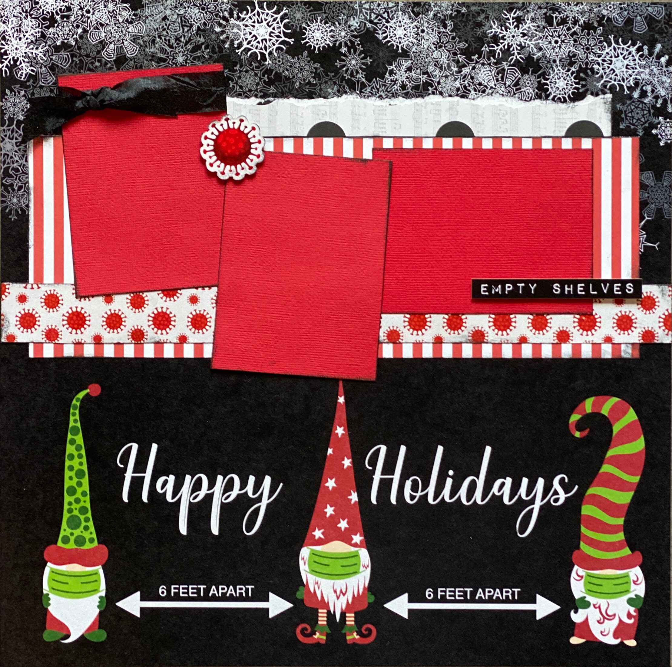 Happy Holidays Scrapbook Page Kit