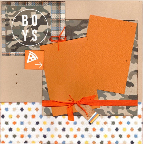 Stay Rad - Boys 2 page Boy Scrapbooking Kit