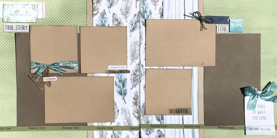 Be Authentic - Do More of What you Love 2 Page Scrapbooking Layout Kit