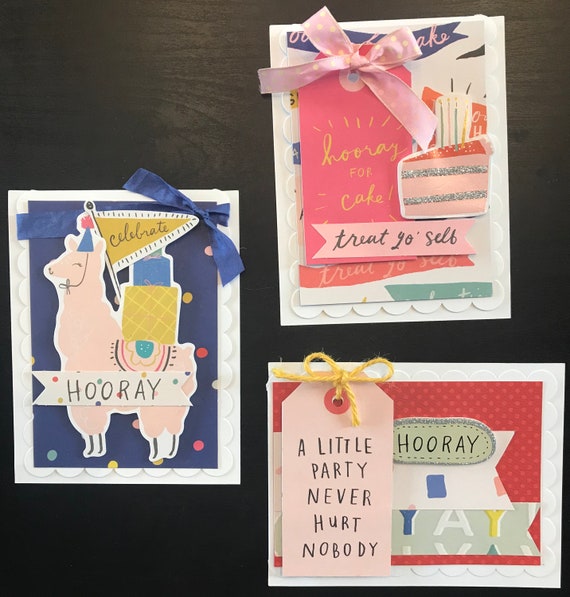 Birthday Themed Card Kit- 3 pack