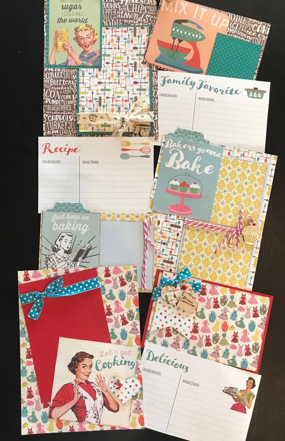 Lets Get Cooking January - 3 - 2 Page Scrapbooking Layout Kits
