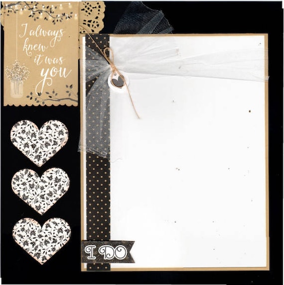 I Always Knew It was YOU - Wedding 2 Page Scrapbooking Layout Kit