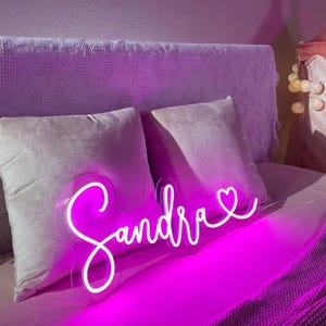 Letrero de Neón Personalizado | neón | Letrero de neón elegante para su Dormitorio, Negocio u Hogar | Luz de Neón del LED