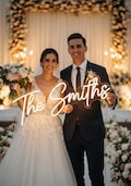 Neon Sign Custom Name, Vintage Name Sign, Custom Neon Sign Battery Operated, Neon Sign Custom Wedding, Custom Led Neon Sign For Wedding