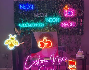 Custom Neon Sign,Last Name Neon Sign,LED Neon Sign,Neon Sign Light,Neon Bedroom Sign,Neon Sign Bar,Wedding sign,Birthday Gift,Gift for her