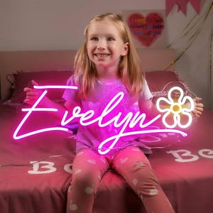 Custom Name Neon Sign, Home Decor, Bedroom Decor, Family Name Sign, Gift For Kids, Kids Room Decor, Custom Gifts, Wall Decor, Kids Neon Sign